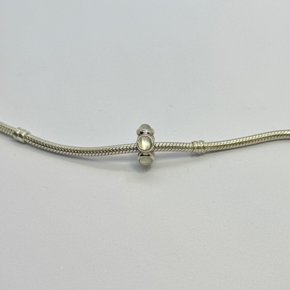 Retired Authentic Pandora Moonstone Cabochon Spacer Charm